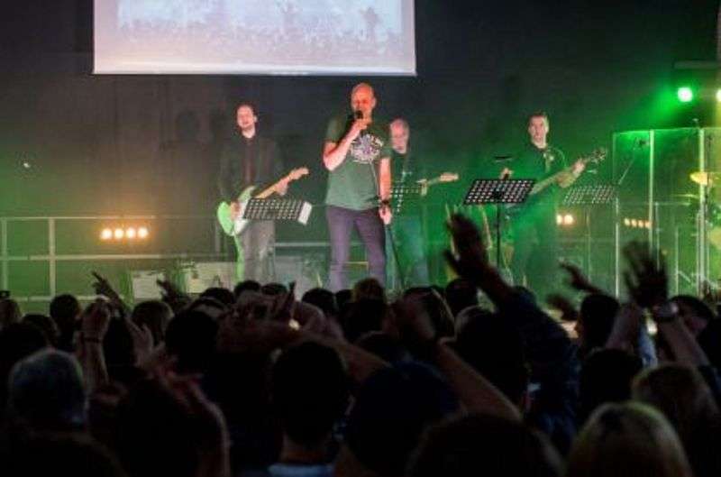 Band Auftritt bei der Veranstaltung School on Stage.